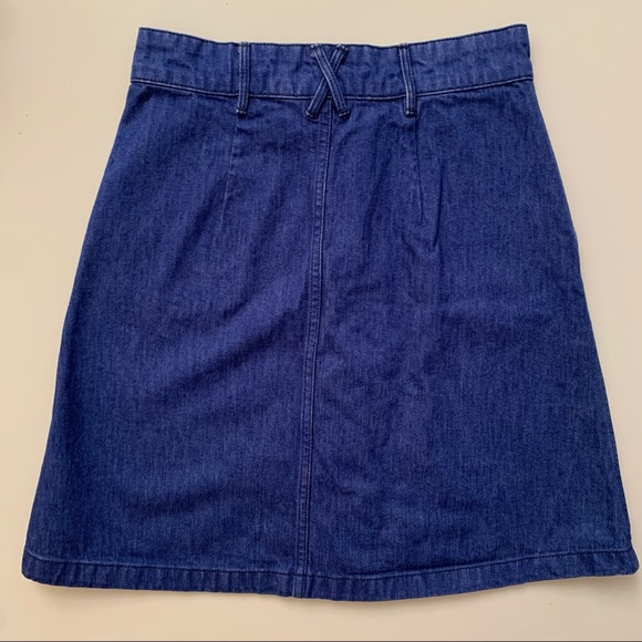 DONATED H&M Denim Button front high waisted miniskirt - Picture 4 of 5